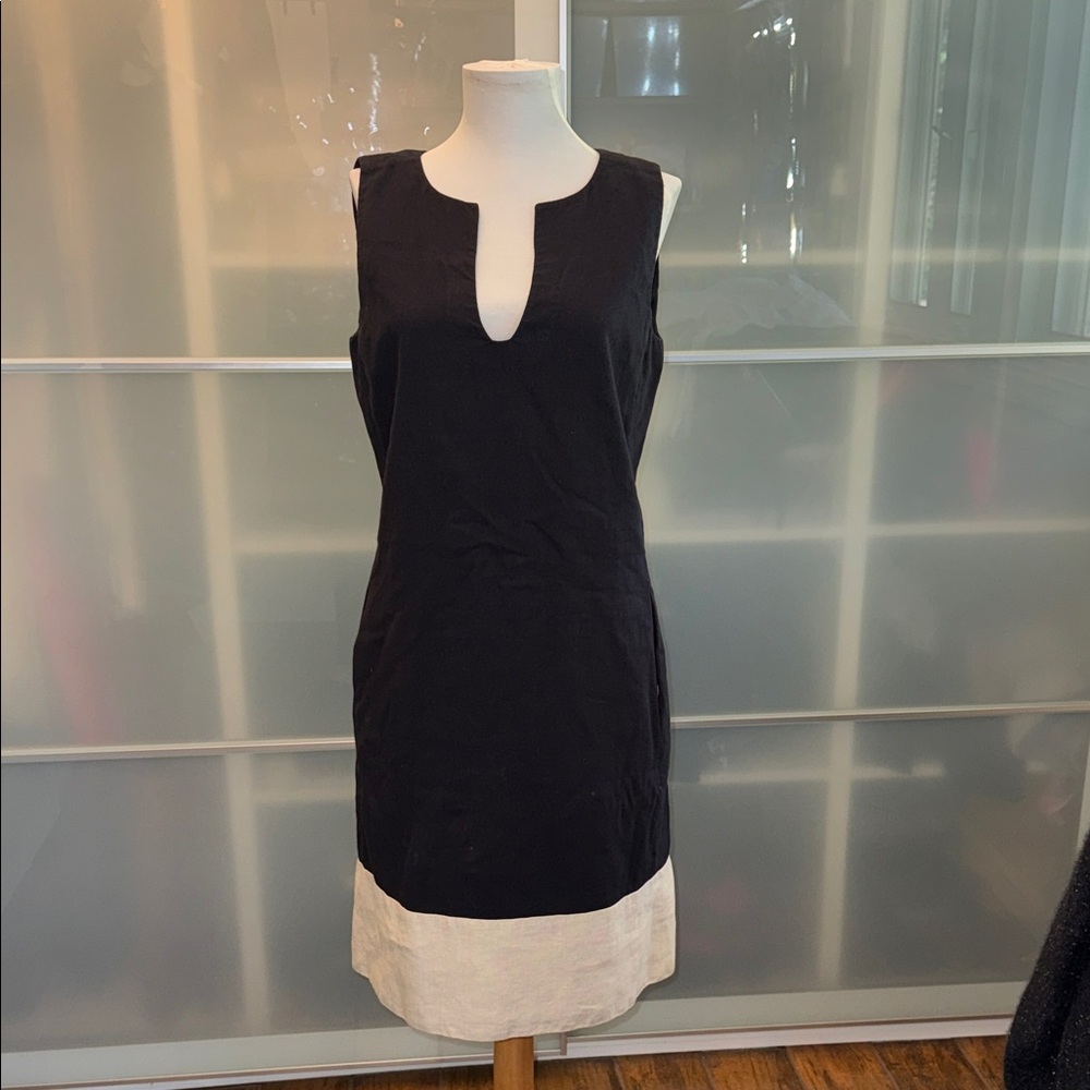 Piazza Sempione Black and Cream Dress size IT44/US8-10